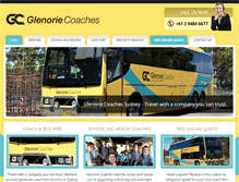 Tablet Screenshot of glenoriecoaches.com.au